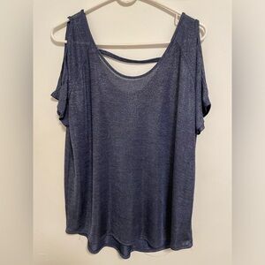 Juicy Couture  Cold shoulder top XL with criss cross back